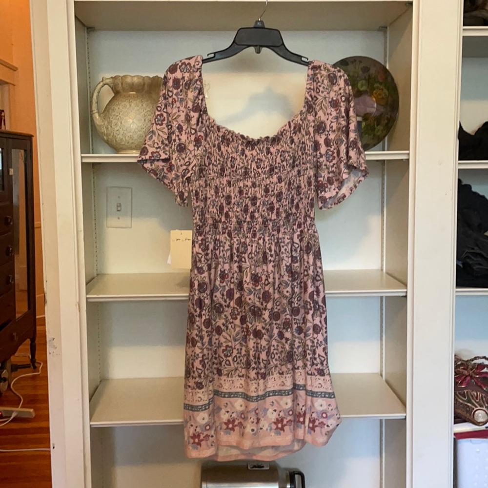 Floral Pink Dress. Size:Large Brand:bebop